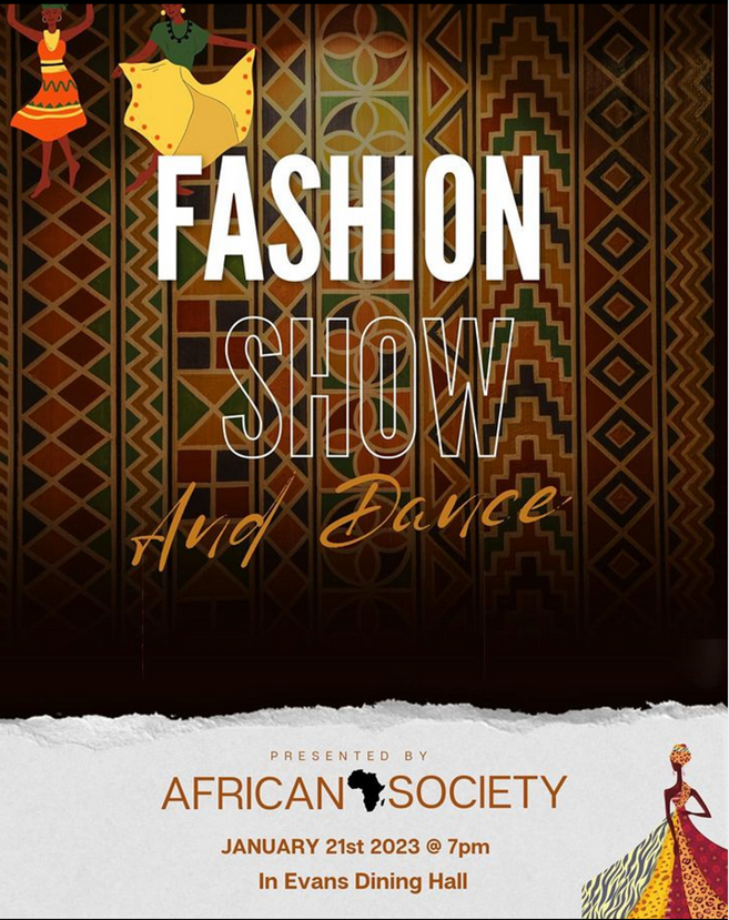 African Society Fashion Show Poster